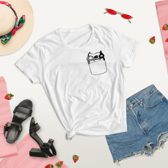 絵本キャラクターのTシャツ ポケットデザイン Selk'nams Pocket T