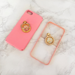 pinkの宝石バンカーリングケース· iPhone/iPhone6/iPhone7/7plus 1枚目の画像