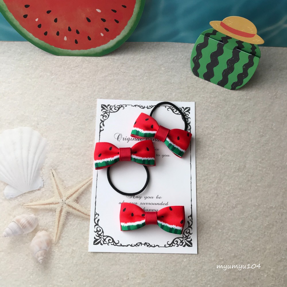 スイカリボン♡ベビー用ヘアクリップ 楽天市場】【Mimi&Lula