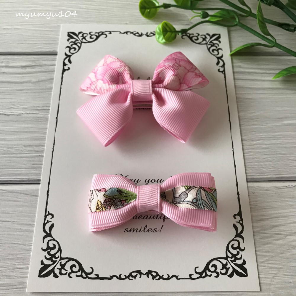 スターにこちゃん☆ベビーヘアクリップ ヘアゴム ハンドメイド商品 スターにこちゃん☆ベビーヘアクリップ ヘアゴム ハンドメイド商品