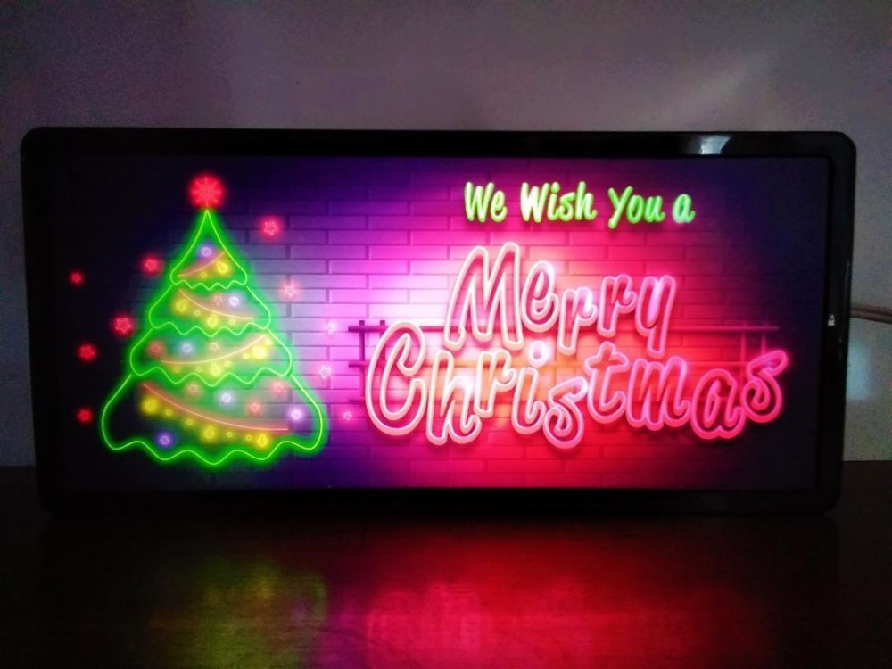 サンタクロースサンタさんLEDネオンサインクリマスマ飾付けオーダーメイド