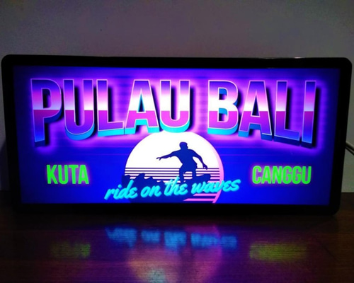 バリ バリ島 クタ チャングー サーフィン 証明 看板 置物 雑貨 ライトBOX Amazon.co.jp: バリ バリ島 クタ チャングー サーフィン 証明