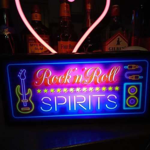 ロックンロール ロック魂 ギター アンプ ライブハウス 看板 置物