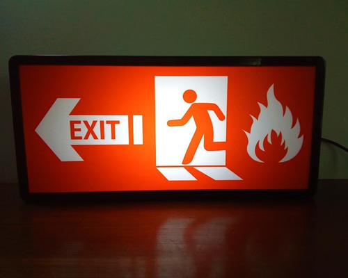 Cal様専用 EXIT LWH/GRE サイン 看板 USA 非常口 アメリカン