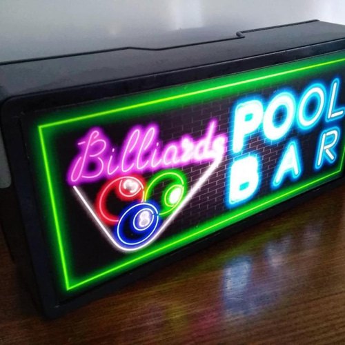 ビリヤード プールバー 競技 玉突き ナインボール ゲーム サイン 看板