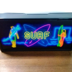 サーフ ビーチ サーフィン 波乗り クラブ サイン 看板 置物 雑貨 LED2wayライトBOX 5枚目の画像