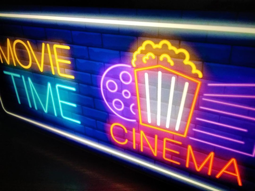 映画 シネマ ムービー 上映中 DVD ブルーレイ 映画の時間 サイン 看板 置物 雑貨 LED2wayライトBOX