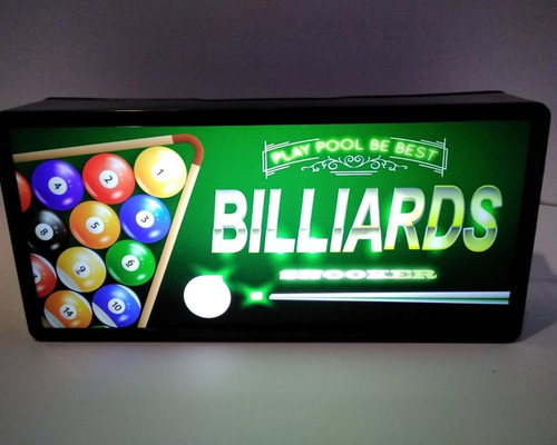 ビリヤード BILLIARDS ナインボール ゲーム 競技 娯楽 サイン