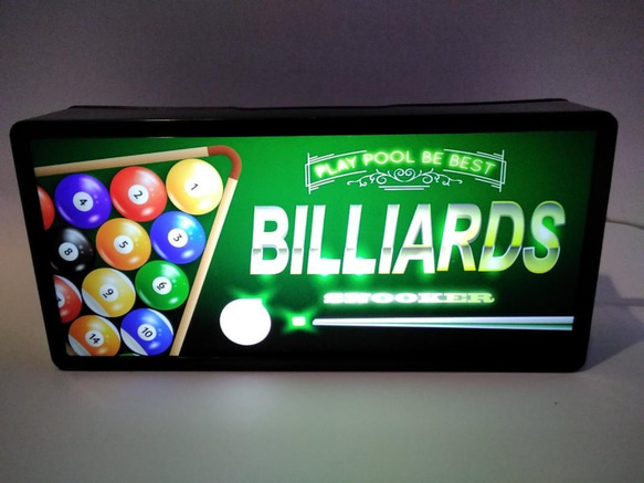【オーダー無料】ビリヤード プールルーム 壁掛け 看板 置物 雑貨 ライトBOX オーダー無料】ビリヤード プールルーム 壁掛け 看板 置物 雑貨