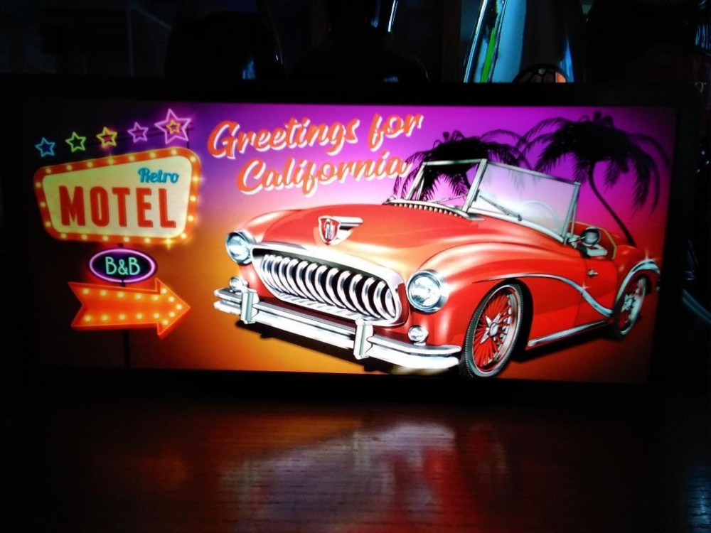 アメリカン カリフォルニア アメ車 旧車 モーテル ホテル サイン 看板