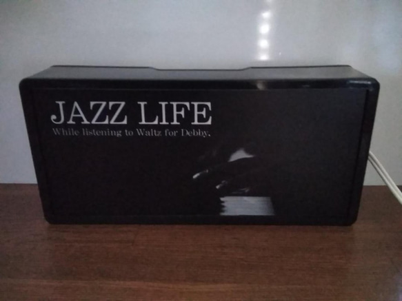 JAZZ ジャズ ピアノ ライブ カフェ バー フォトライト サイン 看板 置物 雑貨 LED2wayライトBOX 4枚目の画像