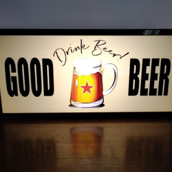 アメリカン レトロ ビール パブ スナック 居酒屋 カフェ バー サイン 看板 置物 雑貨 LED2wayライトBOX 1枚目の画像