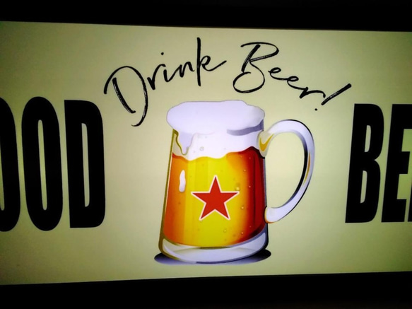 アメリカン レトロ ビール パブ スナック 居酒屋 カフェ バー サイン 看板 置物 雑貨 LED2wayライトBOX 2枚目の画像