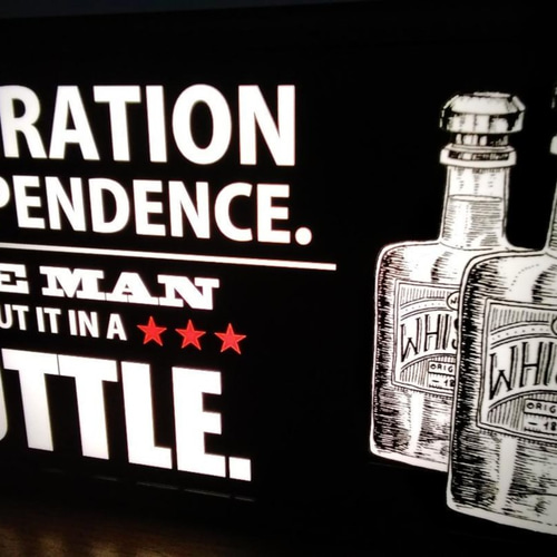 アメリカン レトロ バーボン ウイスキー スナック カフェ バー サイン