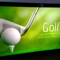 ゴルフ クラブ Golf club パター グリーン ガレージ サイン 看板 置物 雑貨 LED2wayライトBOX 2枚目の画像