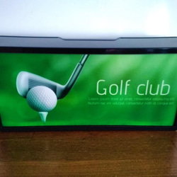 ゴルフ クラブ Golf club パター グリーン ガレージ サイン 看板 置物 雑貨 LED2wayライトBOX 4枚目の画像