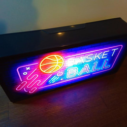 バスケットボール NBA Bリーグ スポーツ カフェ バー 体育館 サイン 看板 置物 雑貨 LED2wayライトBOX 4枚目の画像