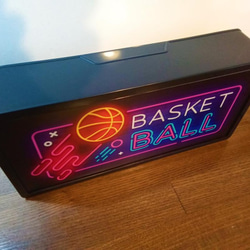 バスケットボール NBA Bリーグ スポーツ カフェ バー 体育館 サイン 看板 置物 雑貨 LED2wayライトBOX 6枚目の画像