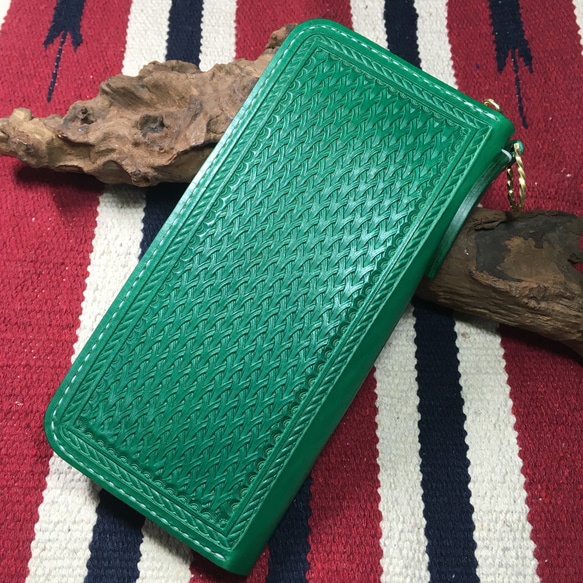 新作柄登場！ ラウンドジップウォレット 長財布 SIXTEEN LEATHER 通販