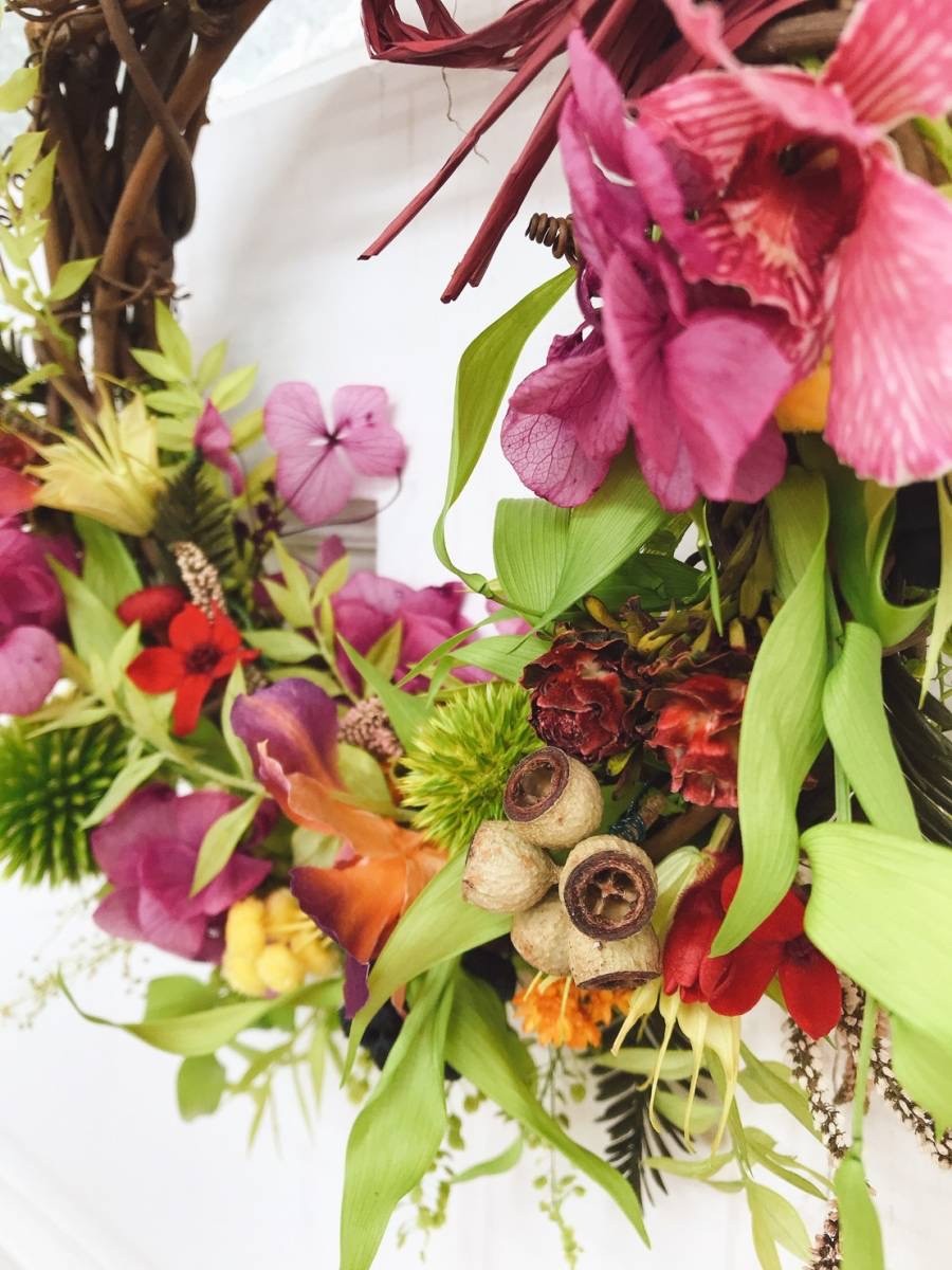 ♡ユーカリとポプラスベリーのスワッグ♡ 奥深く 