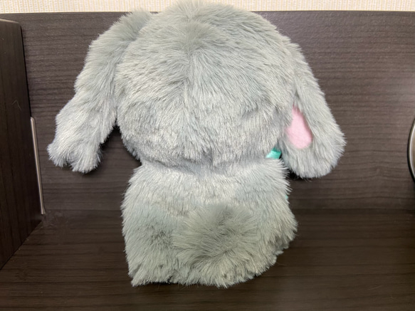 うさちゃんケープ　10cm〜11cm マスコット　着ぐるみ　ハンドメイド 3枚目の画像