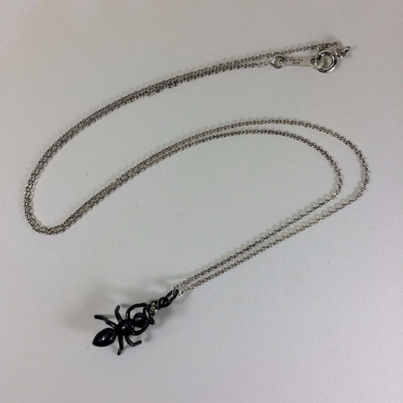 ＜蟲＞蟻ペンダント（CZ) 4枚目の画像