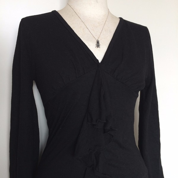 ＜蟲＞蟻ペンダント（CZ) 5枚目の画像