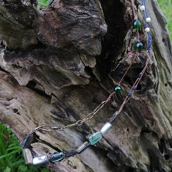 ＜砡＞アヴァロンシェルネックレス 1枚目の画像