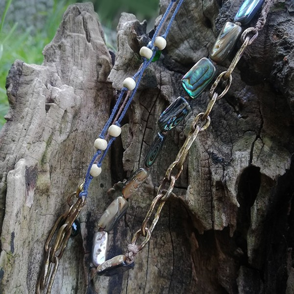 ＜砡＞アヴァロンシェルネックレス 3枚目の画像