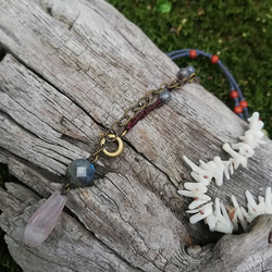 ＜砡＞夜の海のネックレス 3枚目の画像