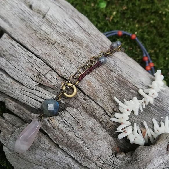 ＜砡＞夜の海のネックレス 3枚目の画像