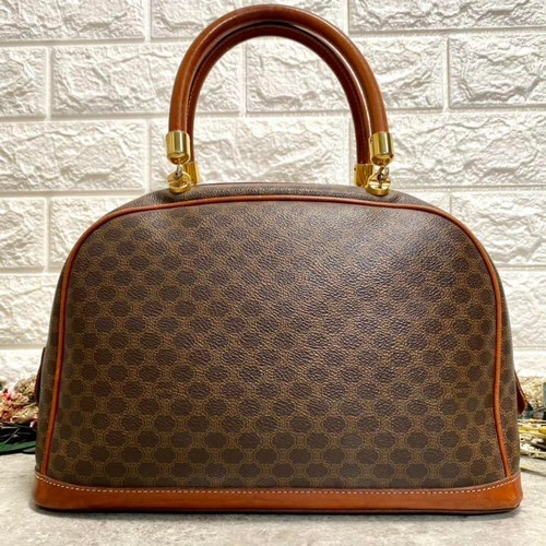 極美品 セリーヌ ハンドバッグ マカダム ゴールド金具 オールド