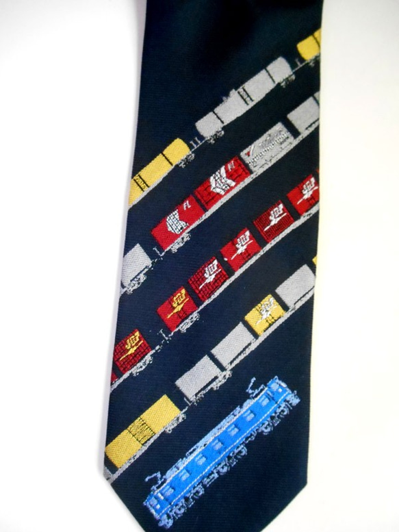 JR貨物車ネクタイ　パネル柄【セール中￥5600→￥4900】 3枚目の画像