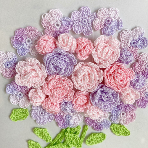 薔薇のお花モチーフ付きドイリー/ピンク系/ハンドメイドレース編み it-552d2eae2e7cc-1200.jpg