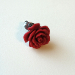 Jade様専用 イヤリング Red Rose coral pierce Ⅱ 2枚目の画像