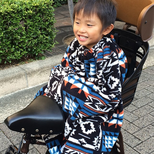 子供乗せ自転車用ブランケット ネイティブ/ブラック 雑貨・その他 Joy