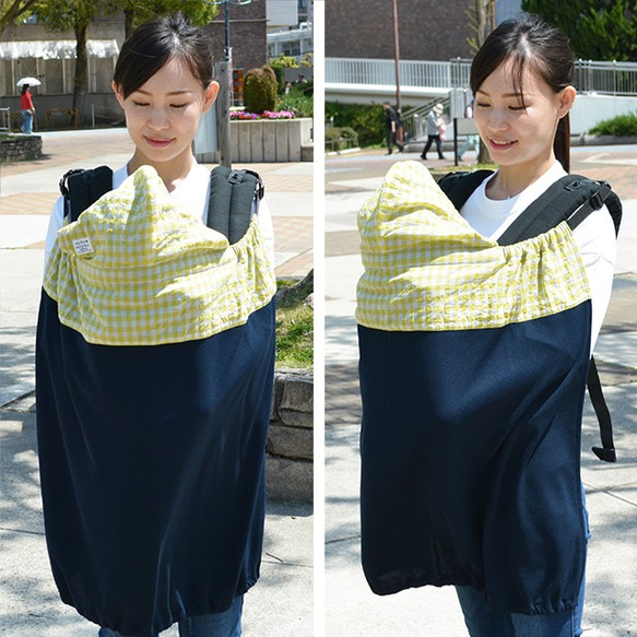 Hugging strap UV cape（抗菌冷感 UV ｃｕｔ 夏天擁抱帶披肩）檢查 / 黃色 第2張的照片