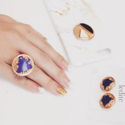Violet baroque vintage ring 6枚目の画像