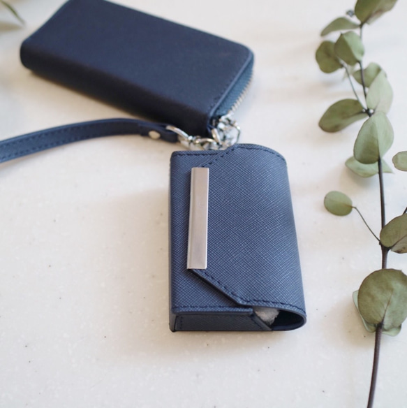 iqos leather ケース Navy 3枚目の画像