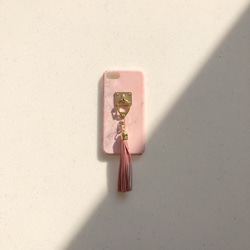 粉色大理石iphone 6 / 6s / 7/8 / X / XS錶殼 第1張的照片