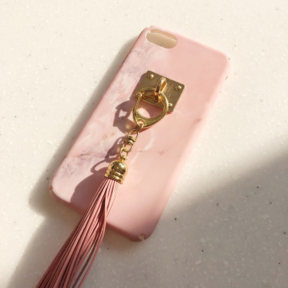 粉色大理石iphone 6 / 6s / 7/8 / X / XS錶殼 第4張的照片
