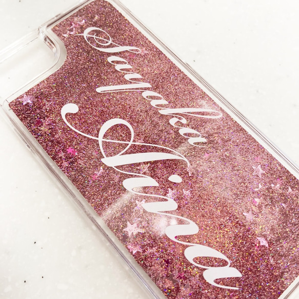 royal pink glitter iphone ケース 5枚目の画像