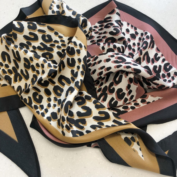 Leopard scarf  再販 4枚目の画像