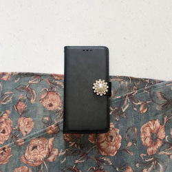 leather pearl iphone11pro ケース 1枚目の画像