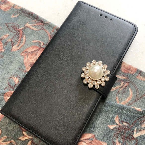 leather pearl iphone11pro ケース 2枚目の画像