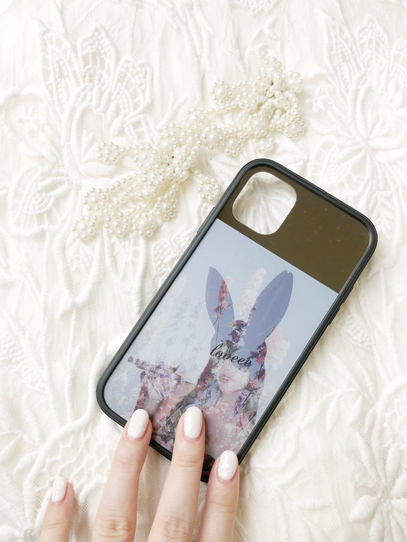 復興版兔子帶鏡面iPhone手機殼 第6張的照片