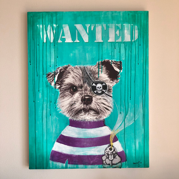 WANTED 犬の容疑者［原画］ 1枚目の画像