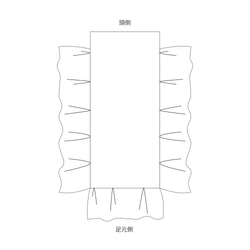 福袋☆drawers ベッドカバーリング ピローケースプレゼント ベッドスカートSセット 送料無料【受注制作】 10枚目の画像