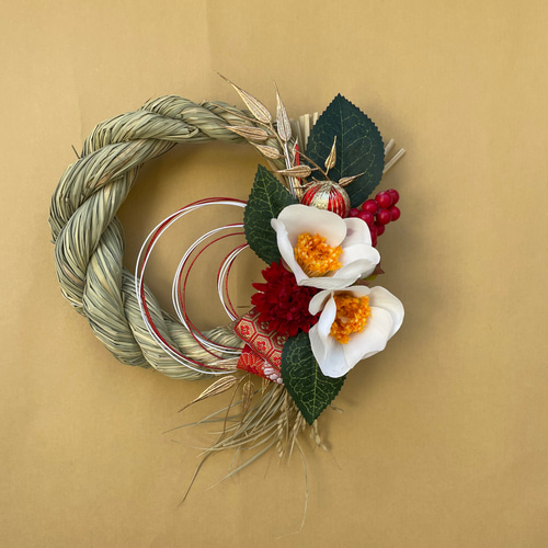 稲から育てた本藁しめ縄飾り 2022 しめ縄・しめ飾り Mon atelier