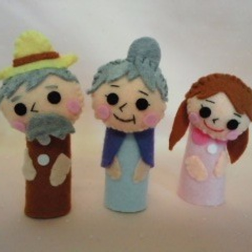 おおきなかぶ 物語指人形 おもちゃ・人形 onchan 通販 1987025｜Creema